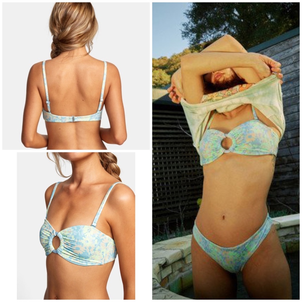 🔆 RVCA Field of Dreams Bandeau Bikini Top